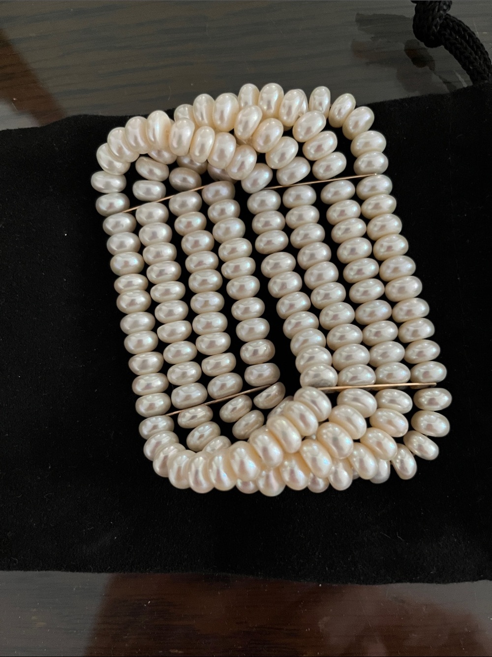 Multi-Strand Freshwater Pearl bracelet - Cream Pearls